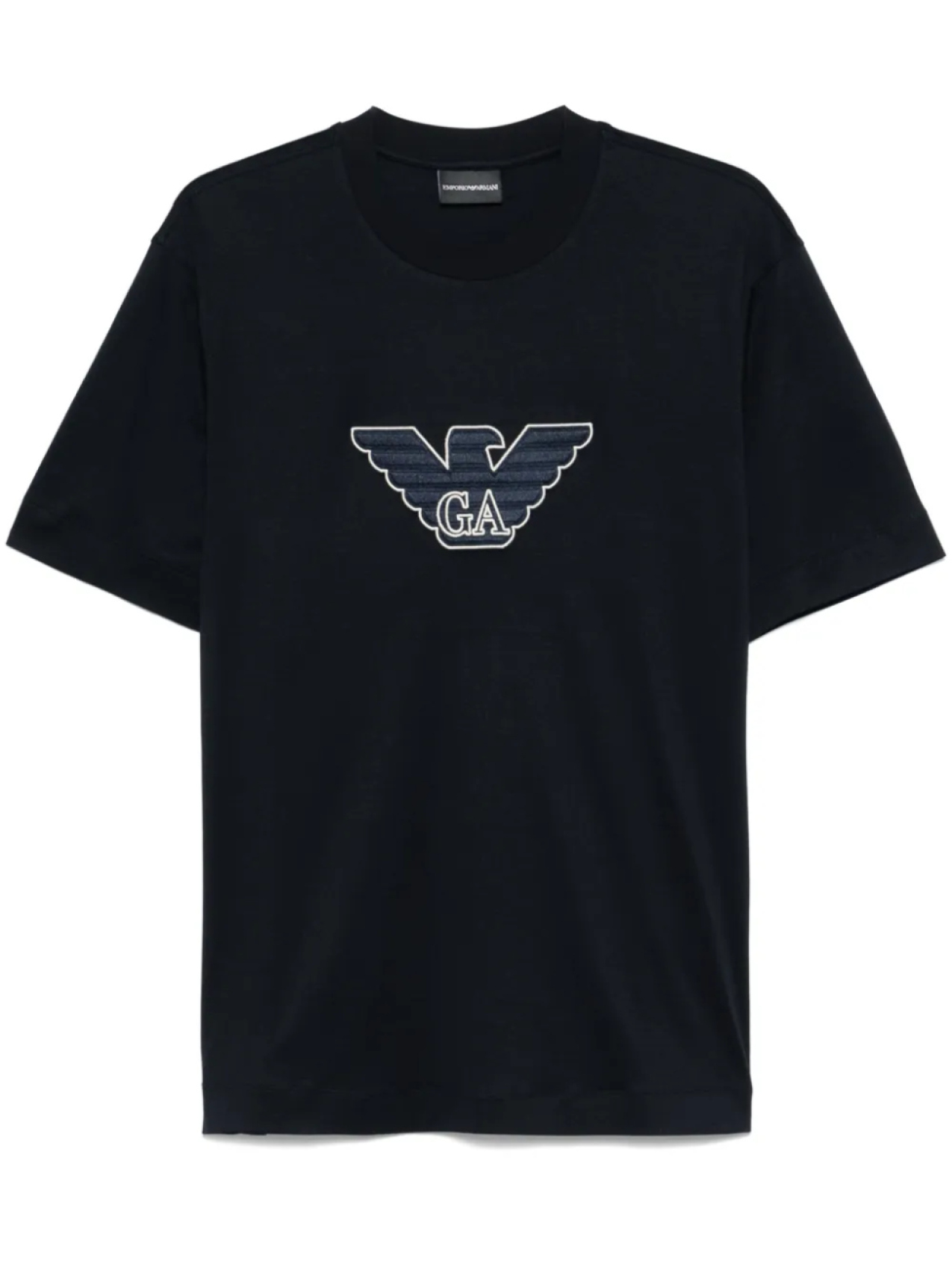 

Футболка с нашивкой-логотипом Emporio Armani, синий