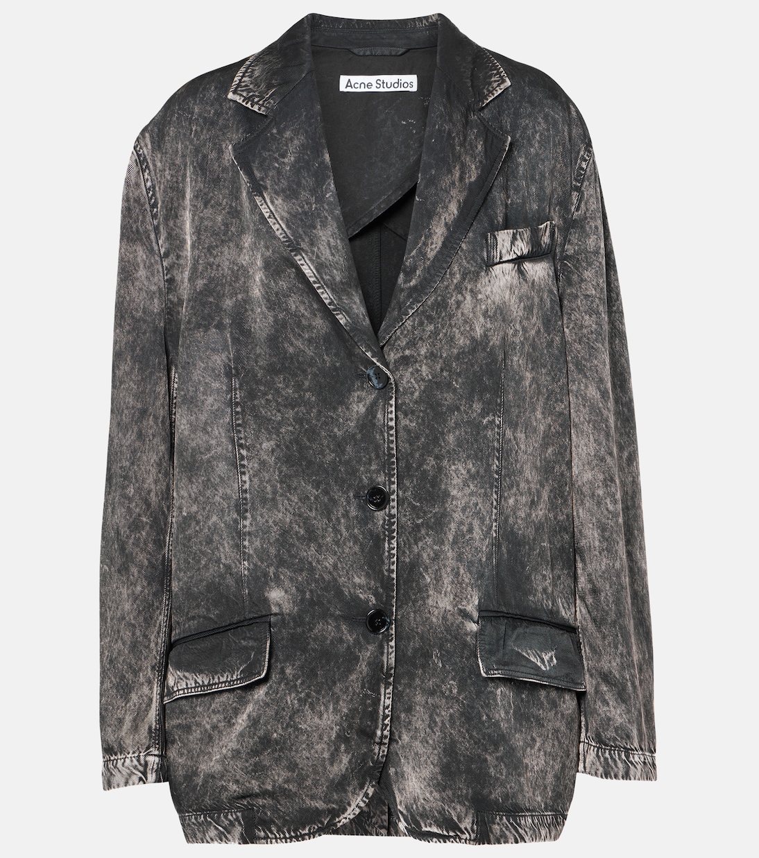 Твиловый блейзер Juylia Acne Studios, Black/Beige