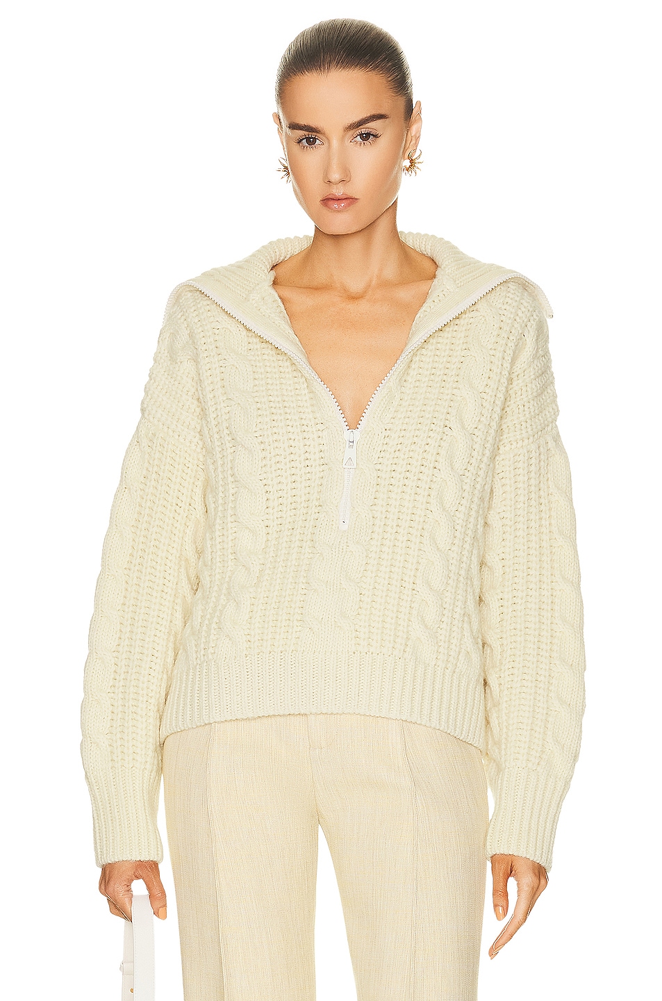 

Свитер Bottega Veneta Cable Knit, цвет Bone