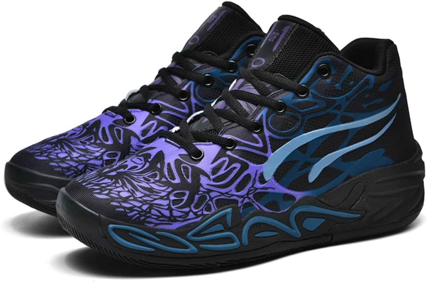 

Мужские спортивные кроссовки с противоскользящей подошвой, дышащие, износостойкие, амортизирующие, для баскетбола и прогулок Generic, черный