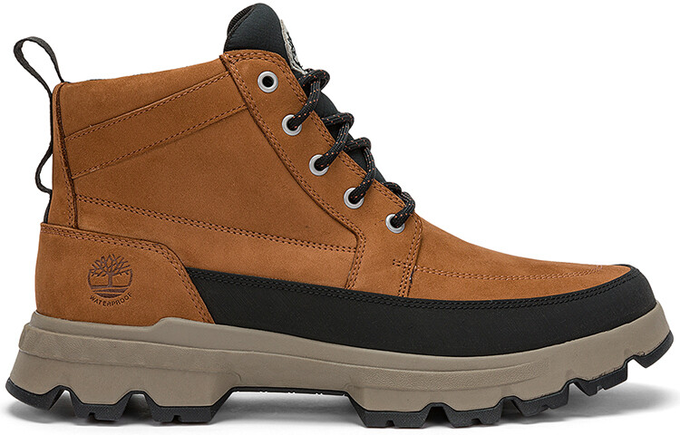 Мужские уличные ботинки Timberland на толстой подошве, коричневый/черный — фото 2