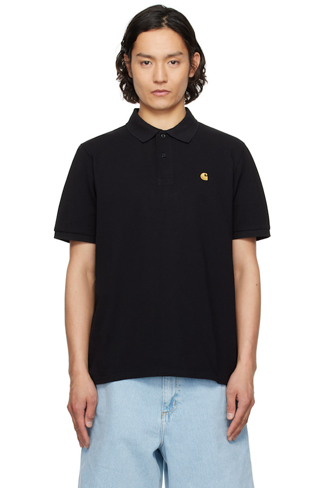 

Поло Chase pique Carhartt Work In Progress, черный