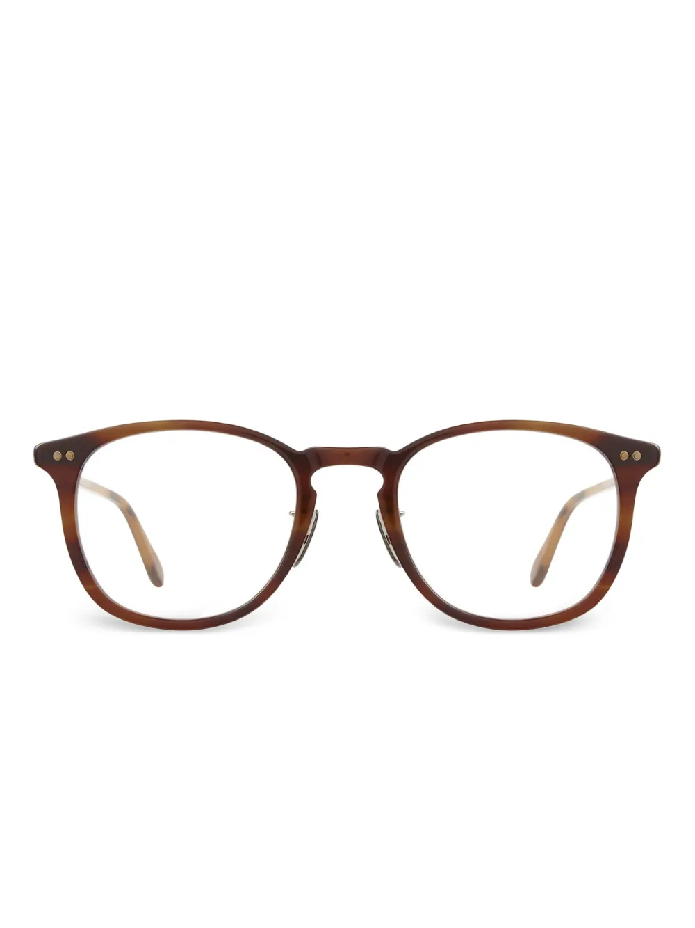 

Очки Kinney в круглой оправе Garrett Leight, коричневый