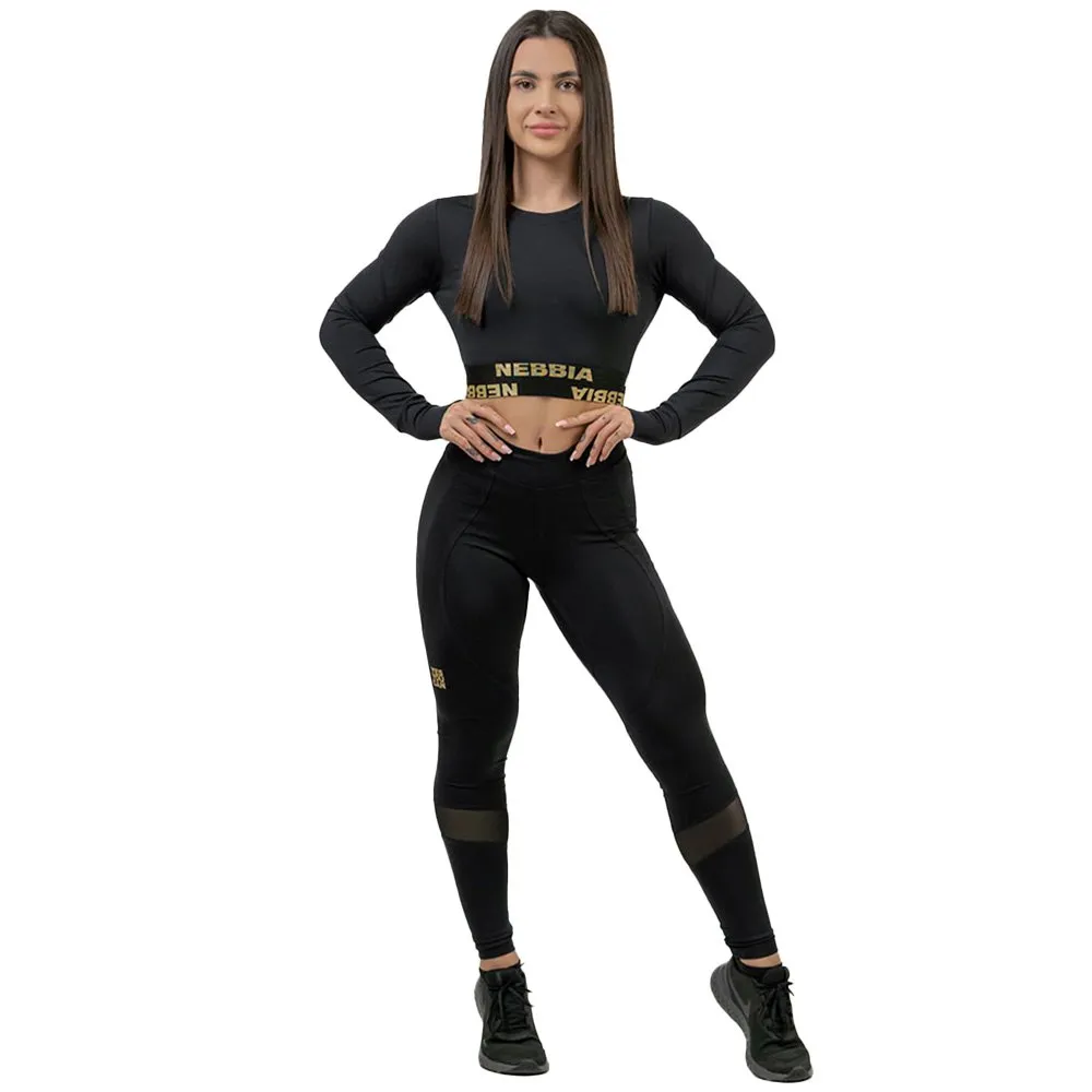 

Леггинсы Nebbia Push-Up Intense Heart-Shaped Gold high waist, черный
