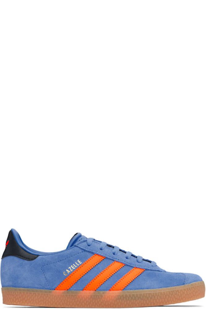 

Синие и оранжевые кроссовки Gazelle для больших детей Adidas Kids