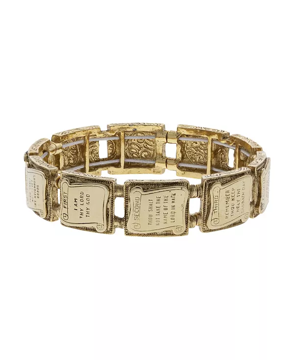 

Браслет-Растяжка «Символы веры: десять заповедей» 2028, gold