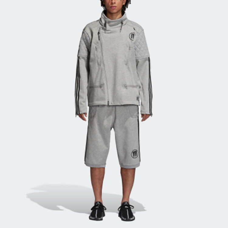 Куртка RIDERS мужская, средняя, серо-меланжевая Adidas Originals, серый — фото 3