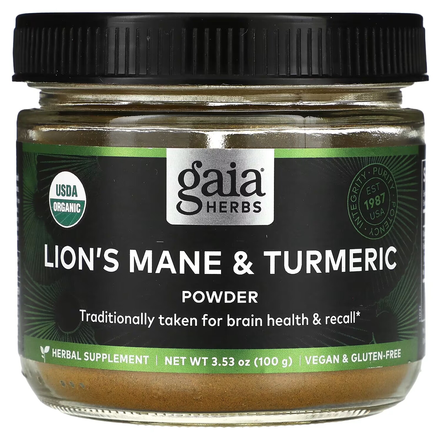 

Gaia Herbs ежовик гребенчатый и куркума в порошке 100 г (3,53 унции)