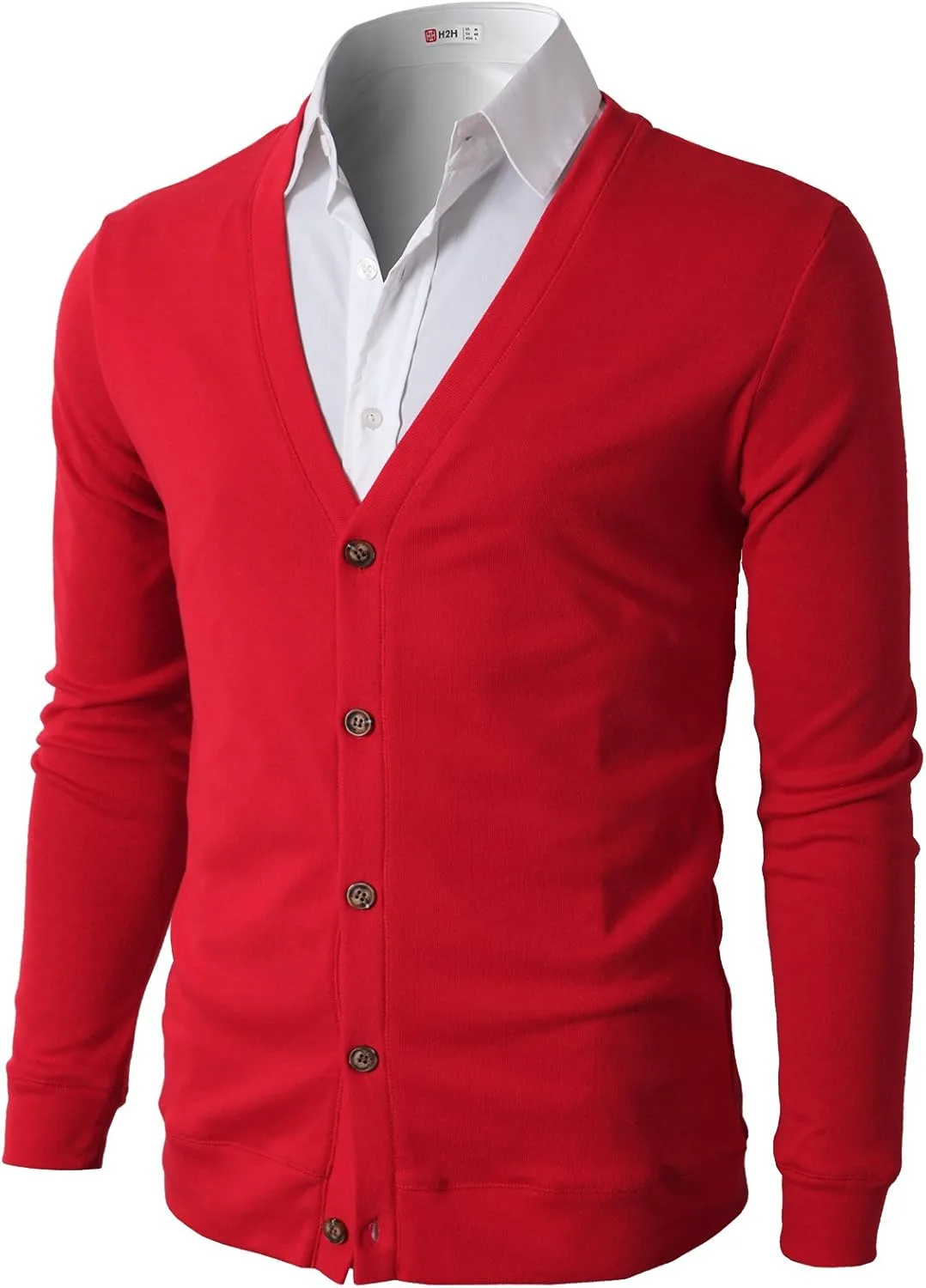 

Мужской кардиган Casual Slim Fit V-образный вырез H2H