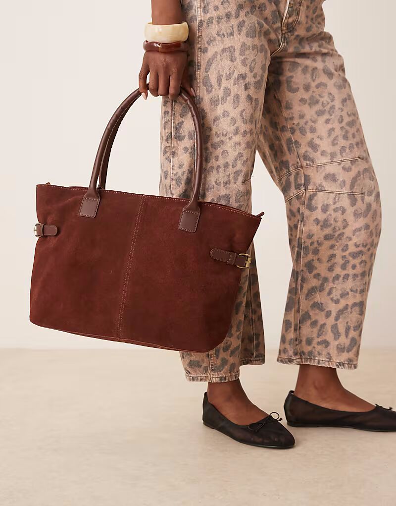 

Сумка через плечо Barneys originals из замши шоколадного цвета