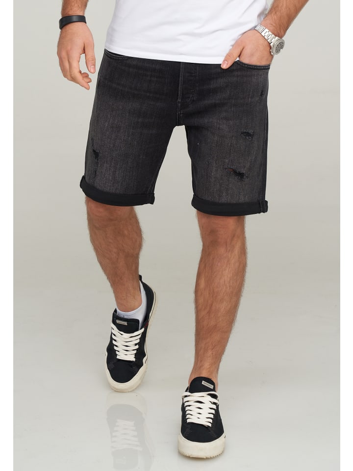 

Джинсовые шорты Jack & Jones, черный деним
