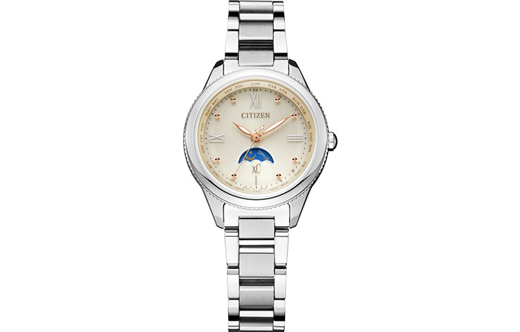 

Радиоуправляемые кварцевые часы коллекции Ecology Drive с титановым ремешком женские часы с золотым циферблатом CITIZEN