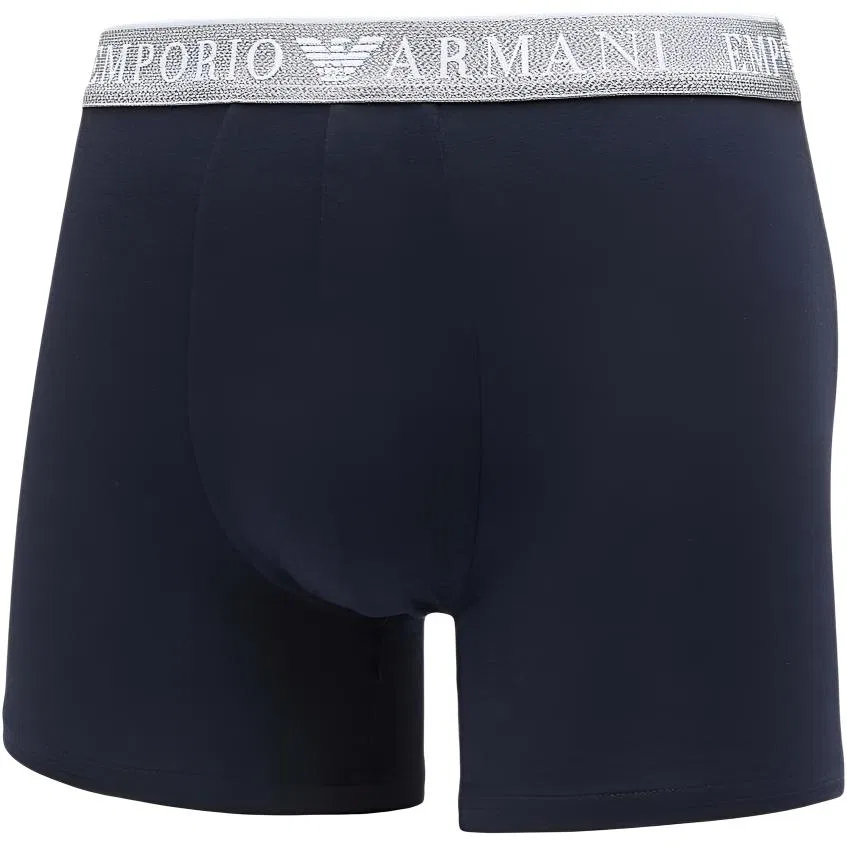 Боксеры EMPORIO ARMANI EA7, 2 шт., белый+черный — фото 3