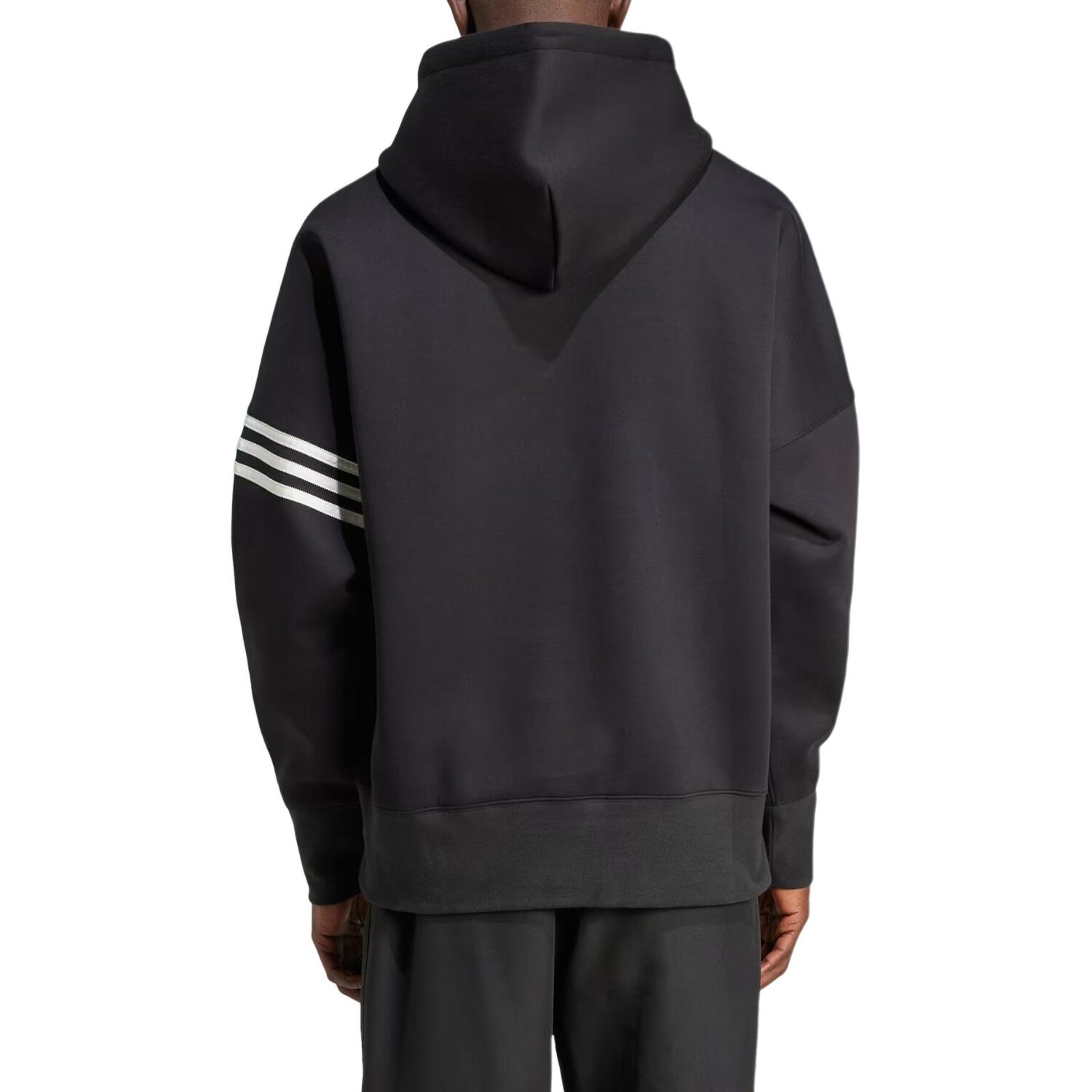 Толстовка с капюшоном и логотипом Adidas 3-Stripes Adidas Originals, черный — фото 2