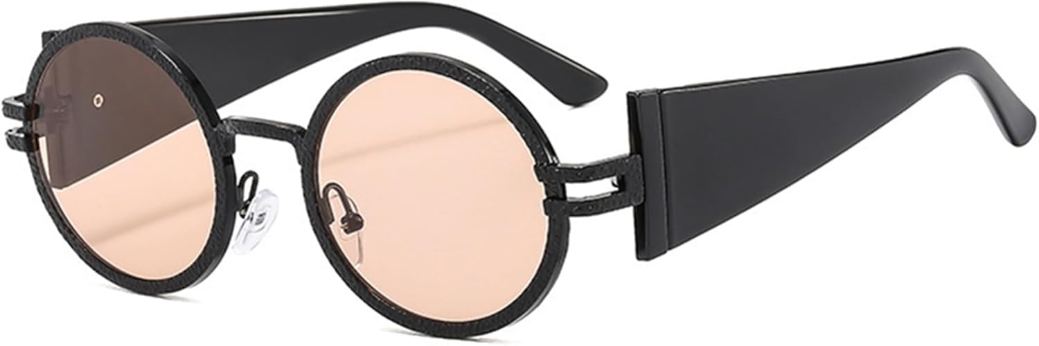 

Круглые солнцезащитные очки bullabulling для женщин, модные солнцезащитные очки, стильные винтажные золотые солнцезащитные очки для женщин в стиле 90-х, защита от ультрафиолета UV400, C5