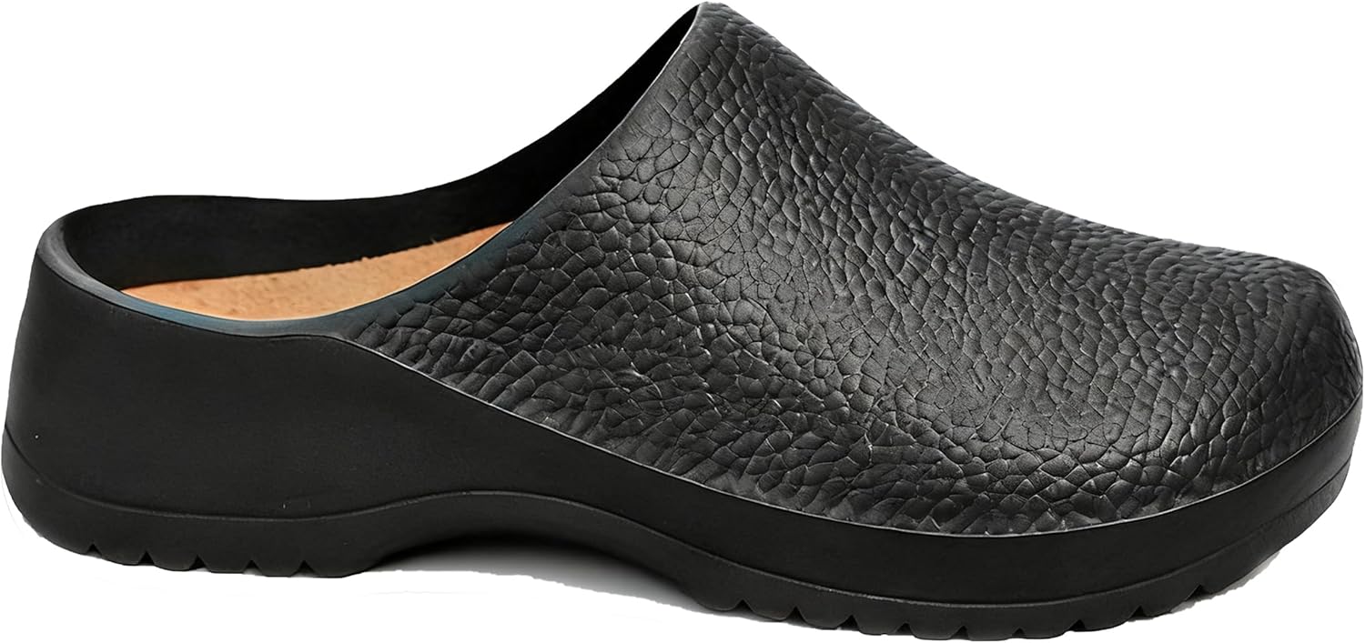 Профессиональные кухонные сабо для женщин и мужчин. Удобные, дышащие, с поддержкой свода стопы, нескользящие. Обувь для поваров, медсестер, поваров, работников ресторанов Generic, черный — фото 3
