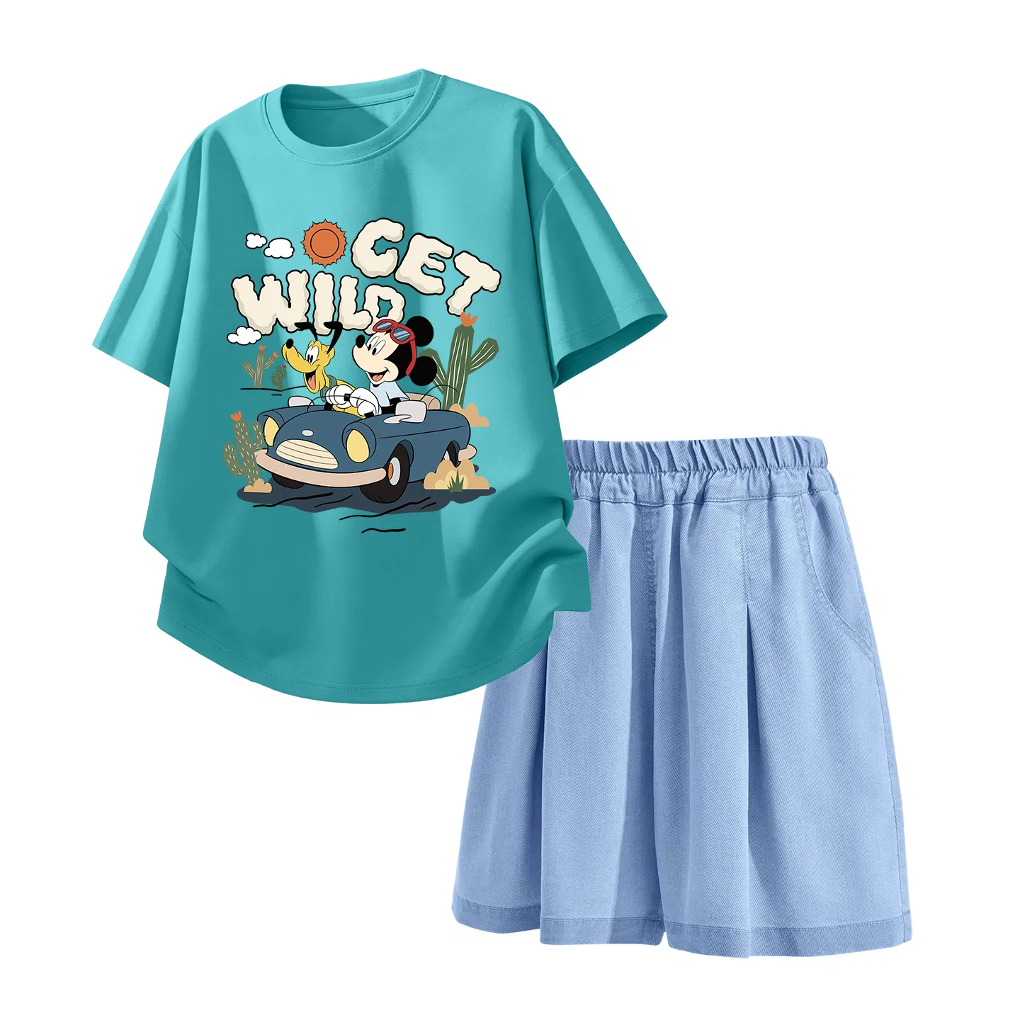 Детский спортивный костюм Disney Kids с круглым вырезом, синий
