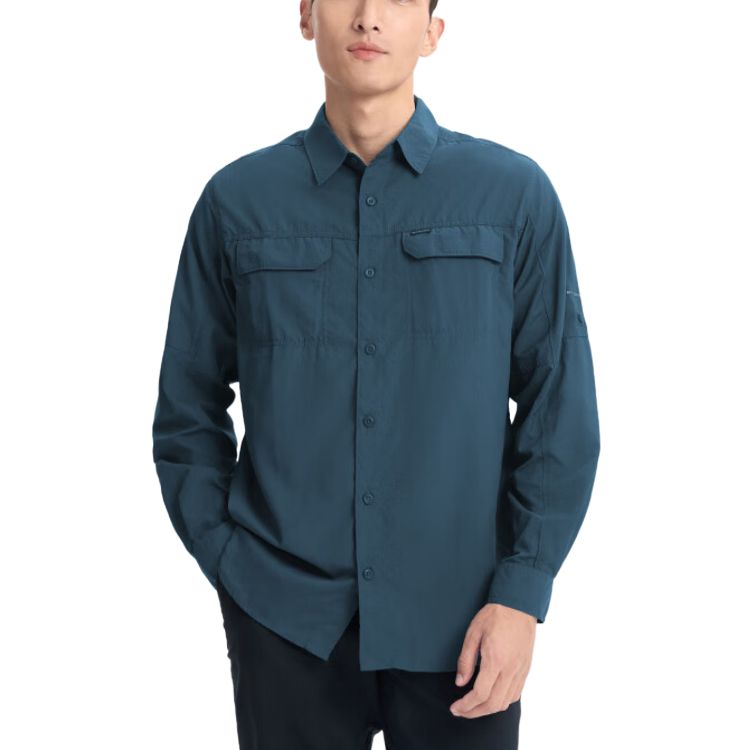 

Columbia Мужская рубашка 429, лазурный лацкан, умеренный размер