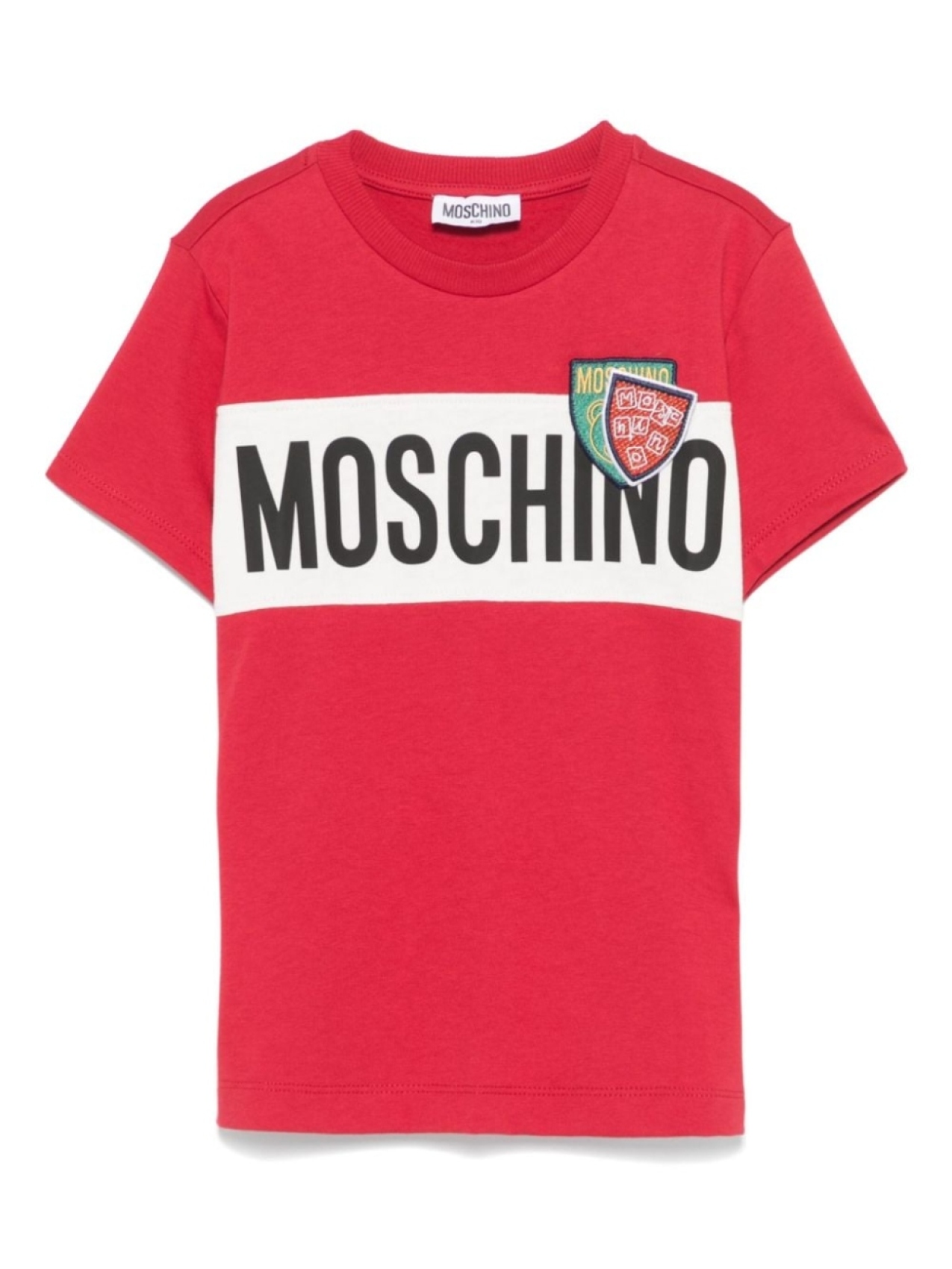 

Moschino Kids футболка с логотипом, красный