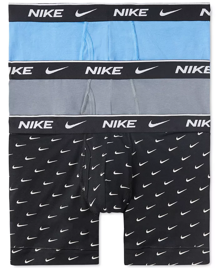 

Мужские боксеры 3 шт. Dri-FIT Essential Cotton Stretch Nike, черный