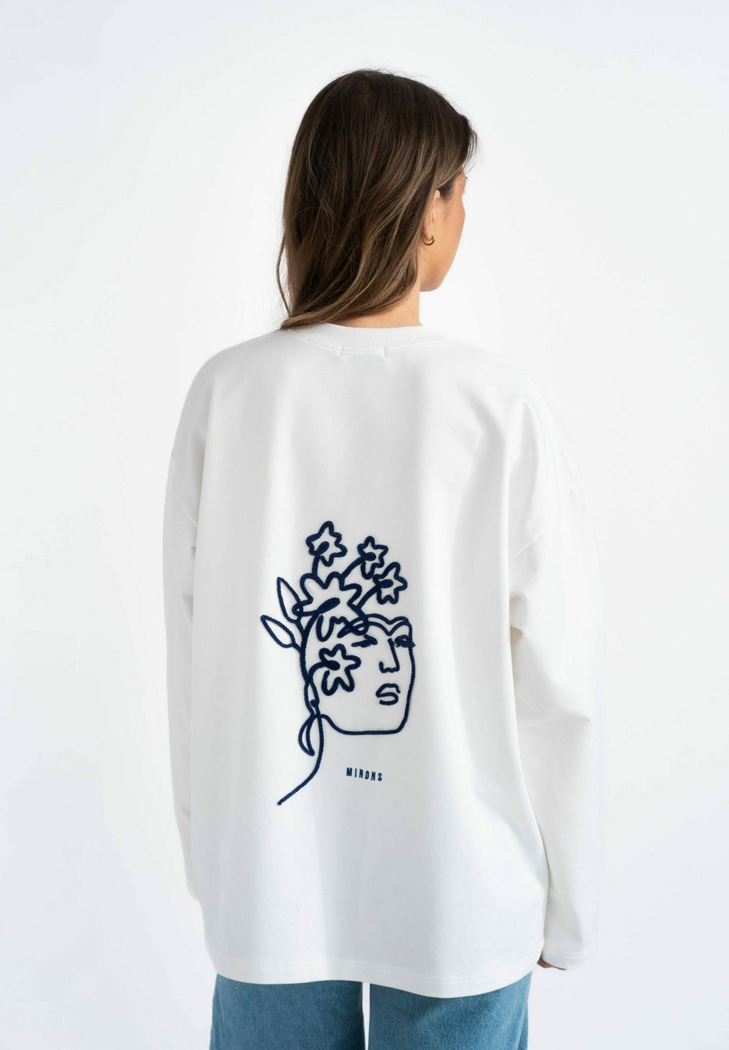 

Футболка с длинным рукавом MIRONS, слоновая кость