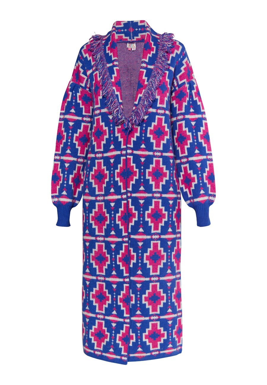 

Кардиган IZIA Knit Cardigan Eyota, цвет Royal blue/Magenta