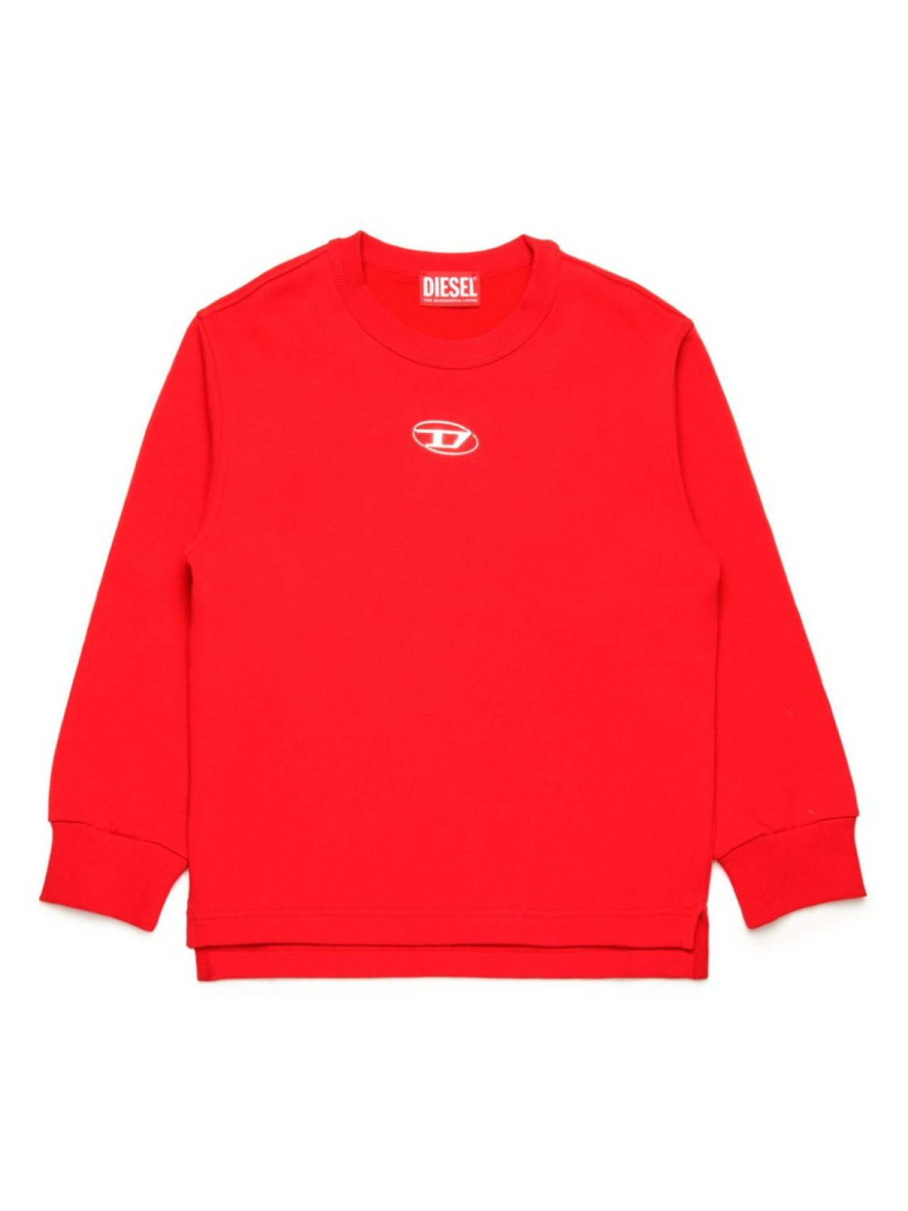 

Diesel Kids толстовка с логотипом Oval D, красный