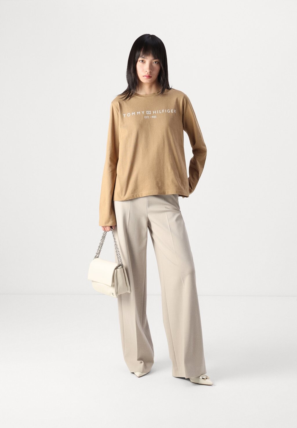 

Топ с длинными рукавами CORP LOGO Tommy Hilfiger, бежевый