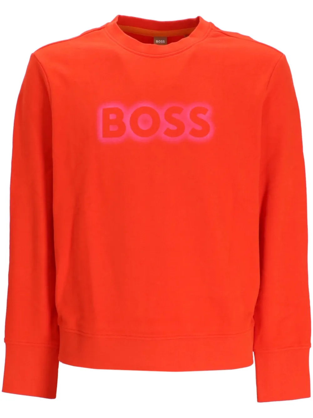 

Толстовка из джерси с логотипом BOSS, красный
