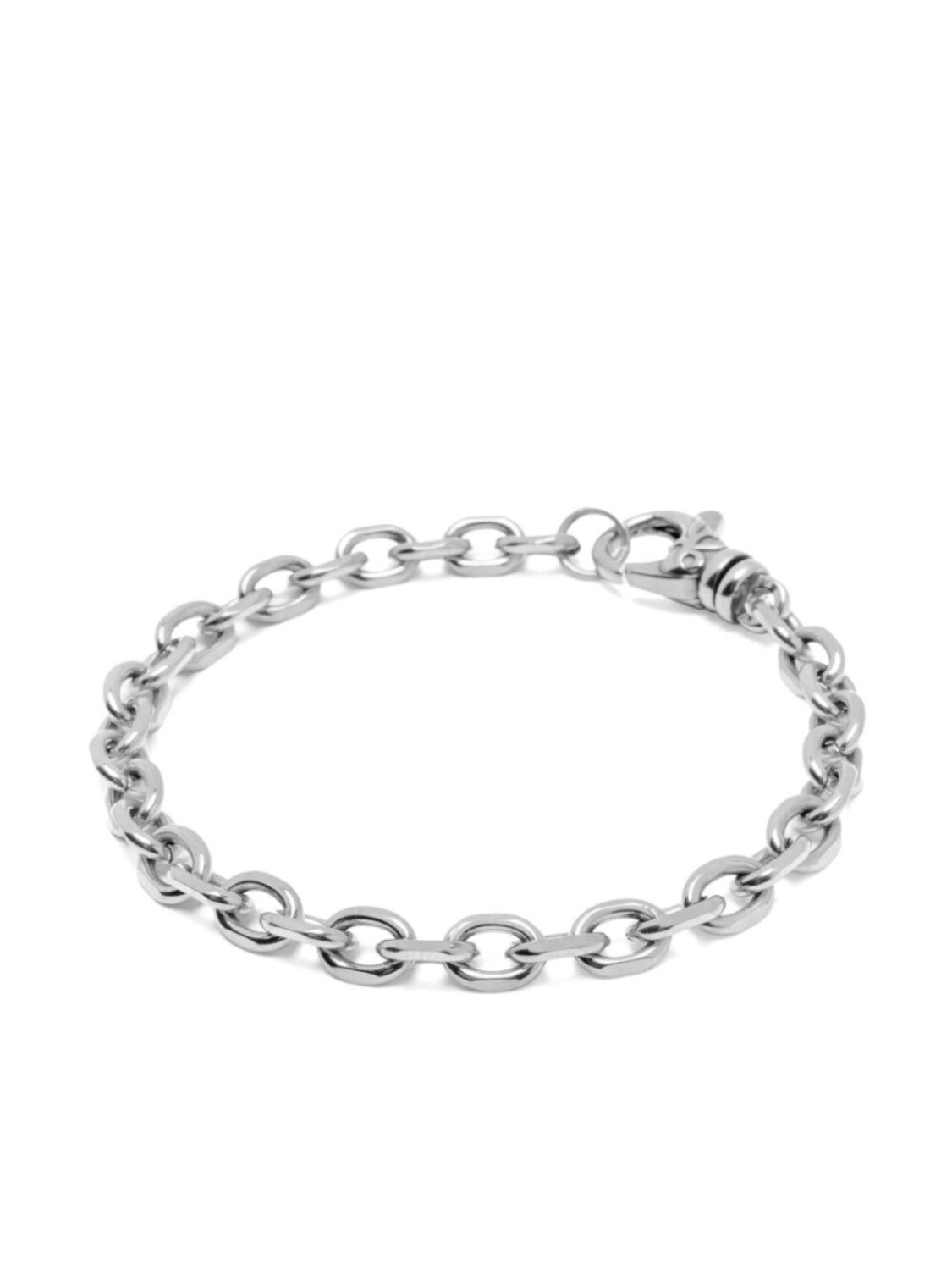 

Браслет-цепочка с звеньями кабеля Nialaya Jewelry, серебряный