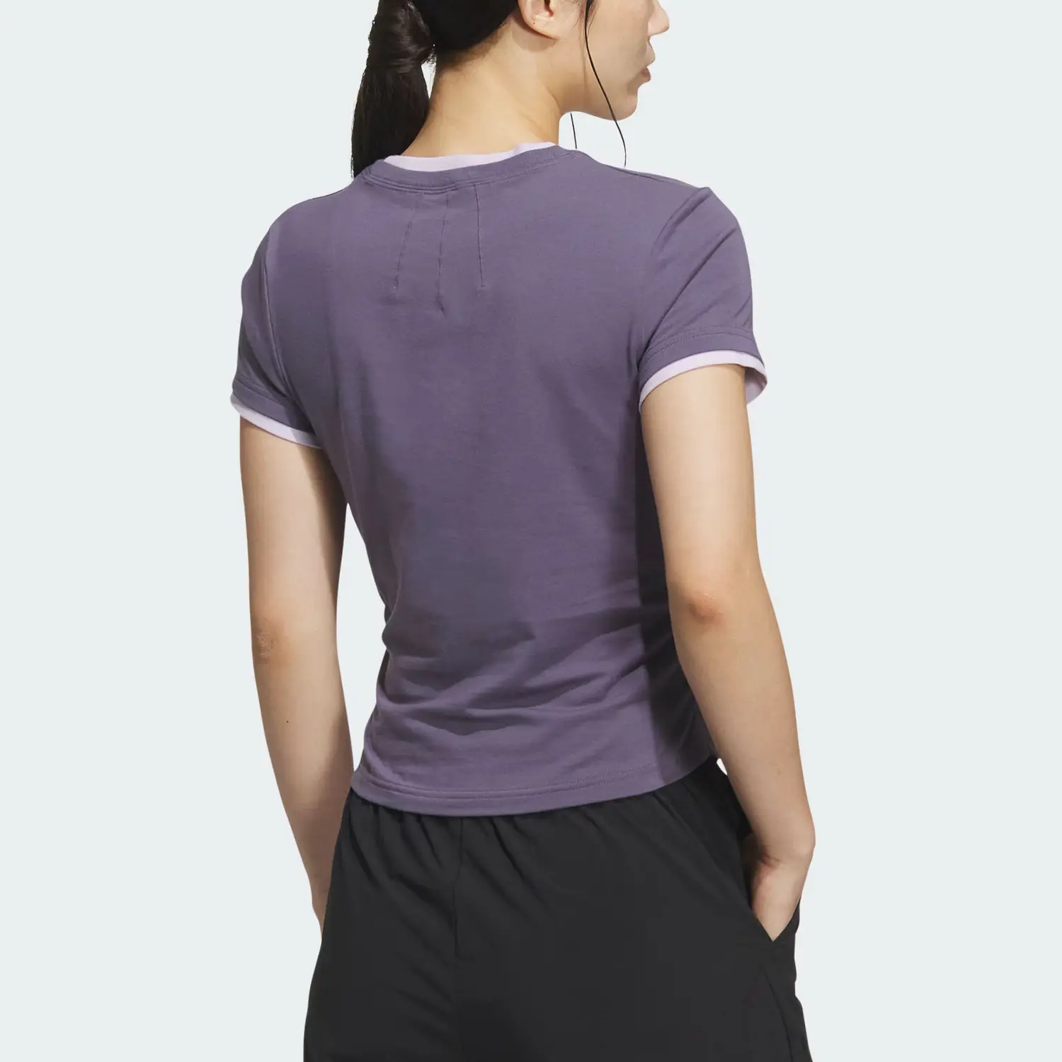 Adidas Футболка FOS женская soft violet — фото 4