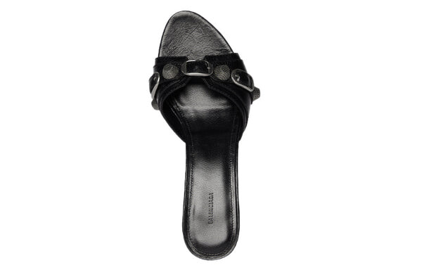 Сандалии cagole 50mm sandals 'black arena lambskin' Balenciaga, черный — фото 4