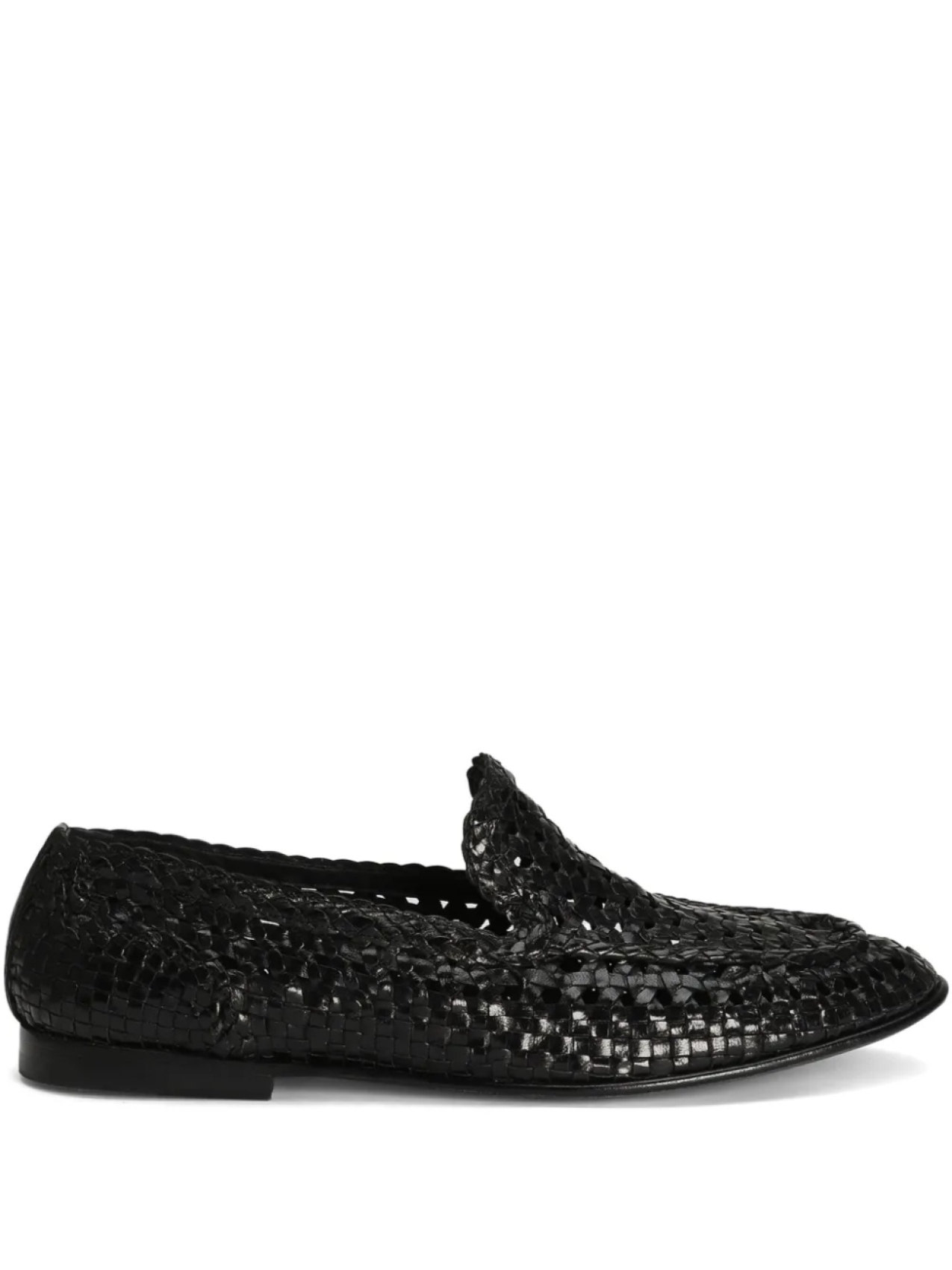 

Тапочки кожаные Dolce & Gabbana, черный