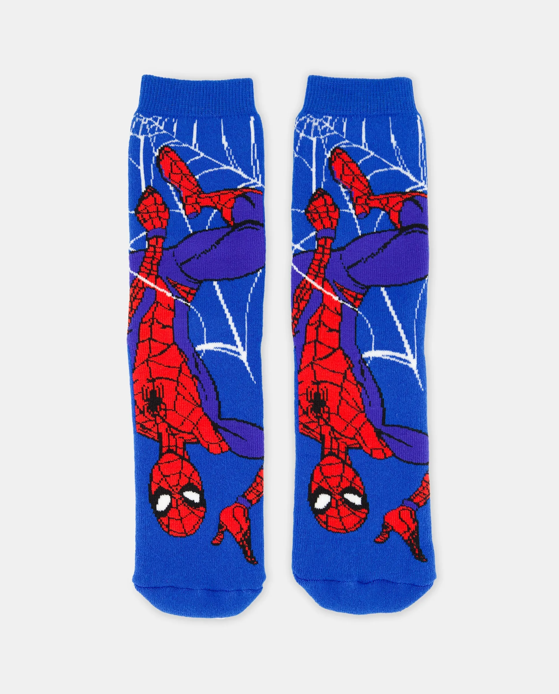 

Детские противоскользящие носки с рисунком SPIDERMAN Cotton Juice, темно-синий