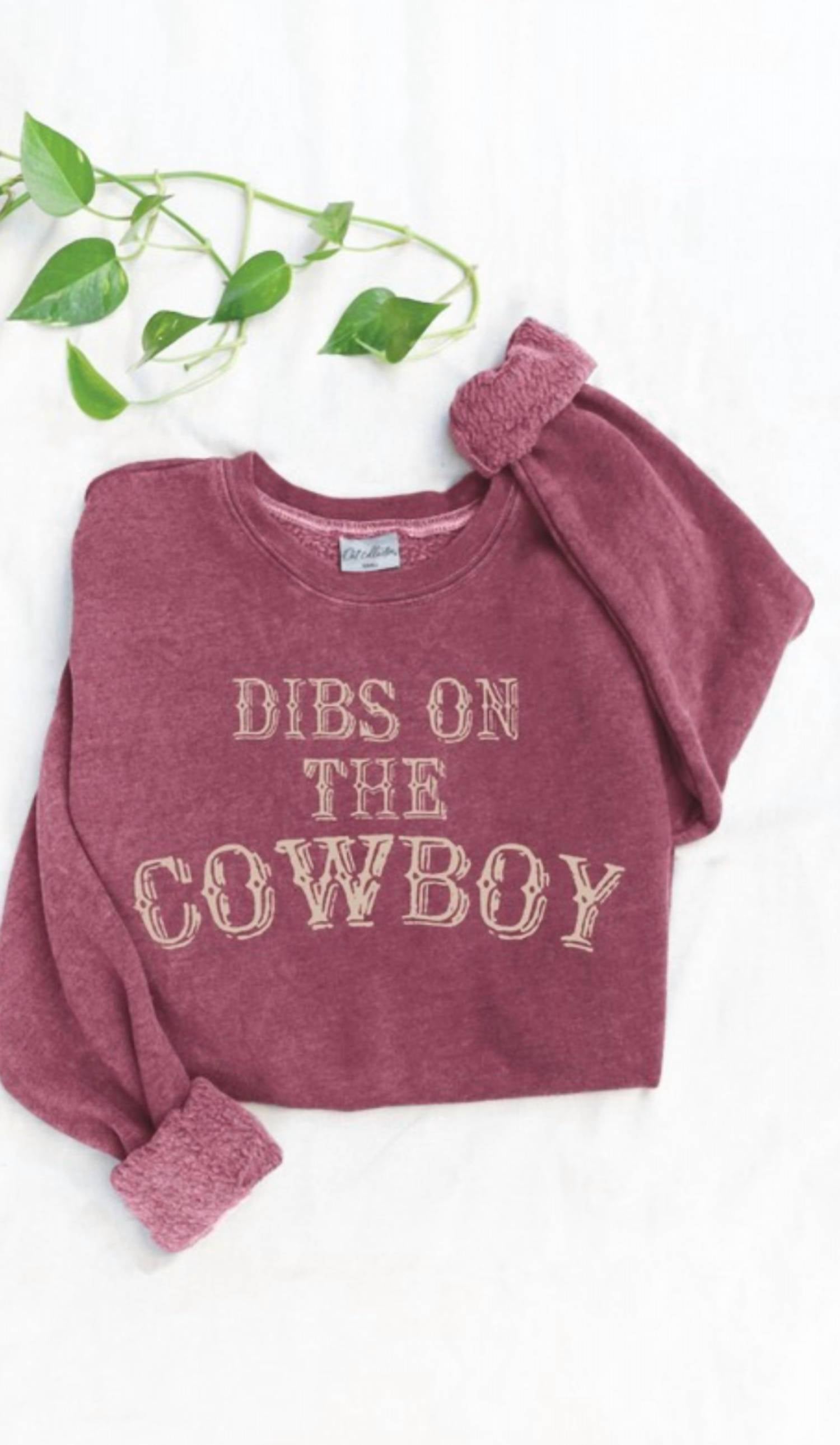 

Толстовка Dibs On The Cowboy - унисекс в цвете Heather Red OAT COLLECTIVE