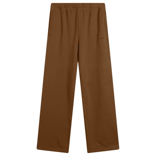 

Классические прямые брюки из хлопкового флиса Skims, Bison