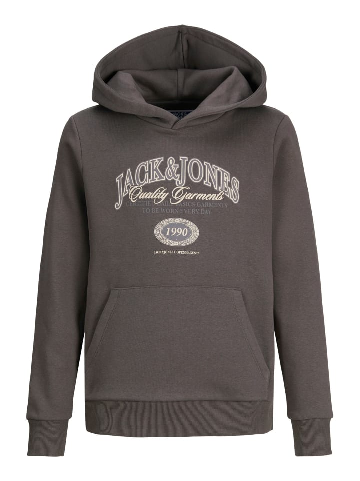 

JACK & JONES Junior Толстовка с капюшоном JJARI BRANDING SWEAT HOOD MNI на тротуаре