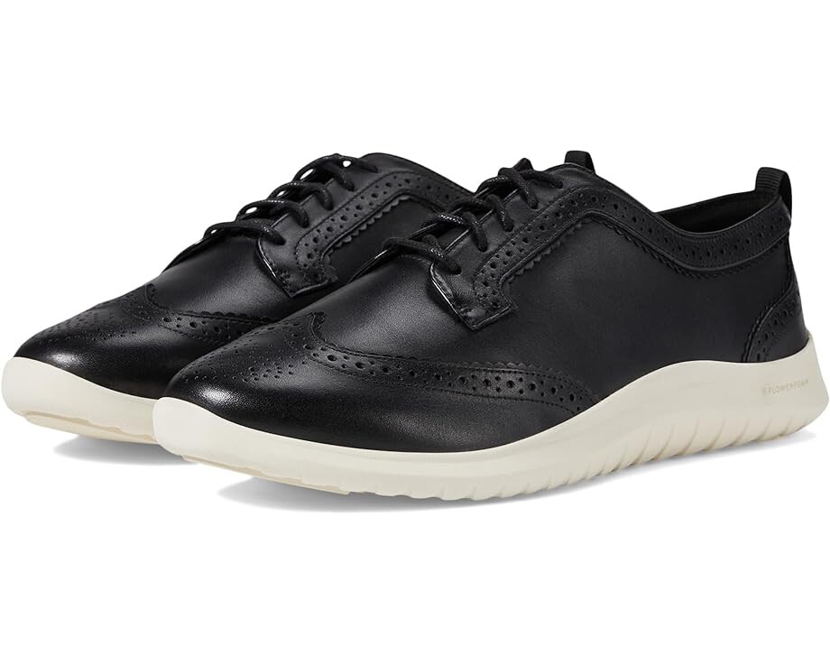 

Туфли на плоской подошве Cole Haan Zerogrand Meritt Wing Tip Oxford, цвет Black/Ivory