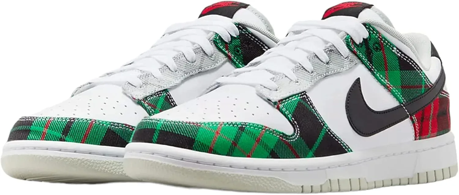 Мужские кроссовки для скейтбординга Nike Dunk Low Retro, белый/черный/красный/зеленый — фото 4