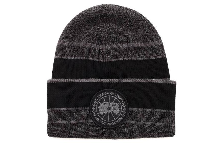 

Canada Goose Серая шерстяная мужская шапка, Gray