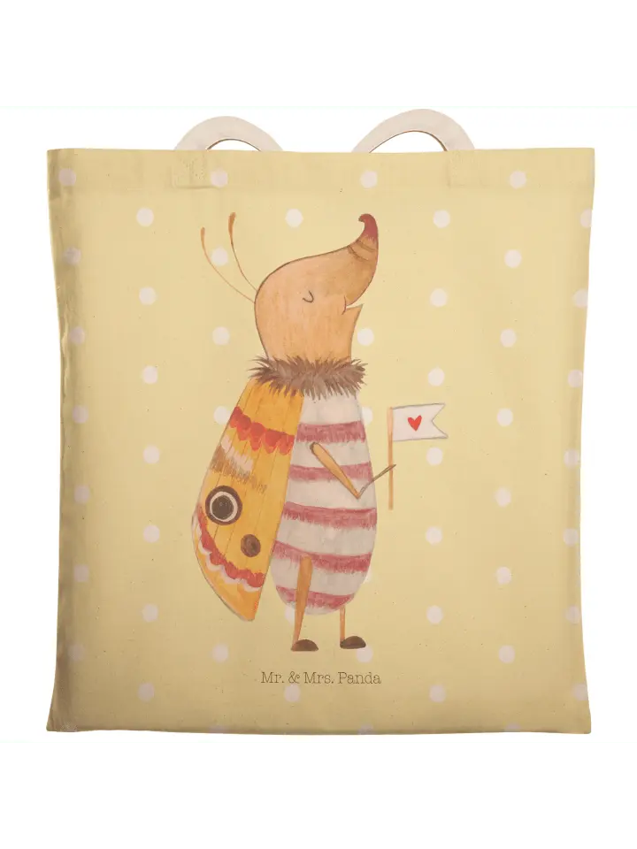 

Шоппер Mr. & Mrs. Panda, желтый пастельный