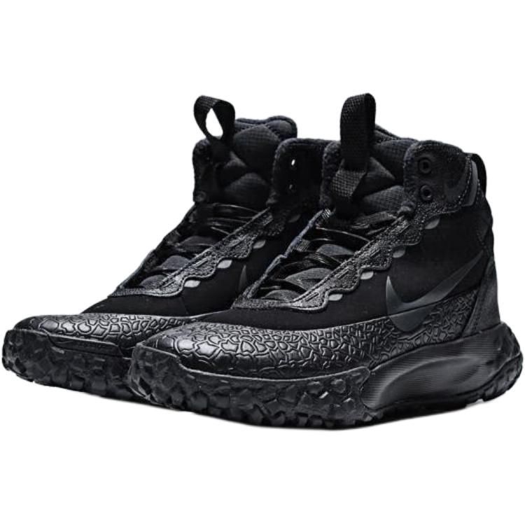 Nike Терраскаут высокие детские повседневные кроссовки black unisex — фото 3