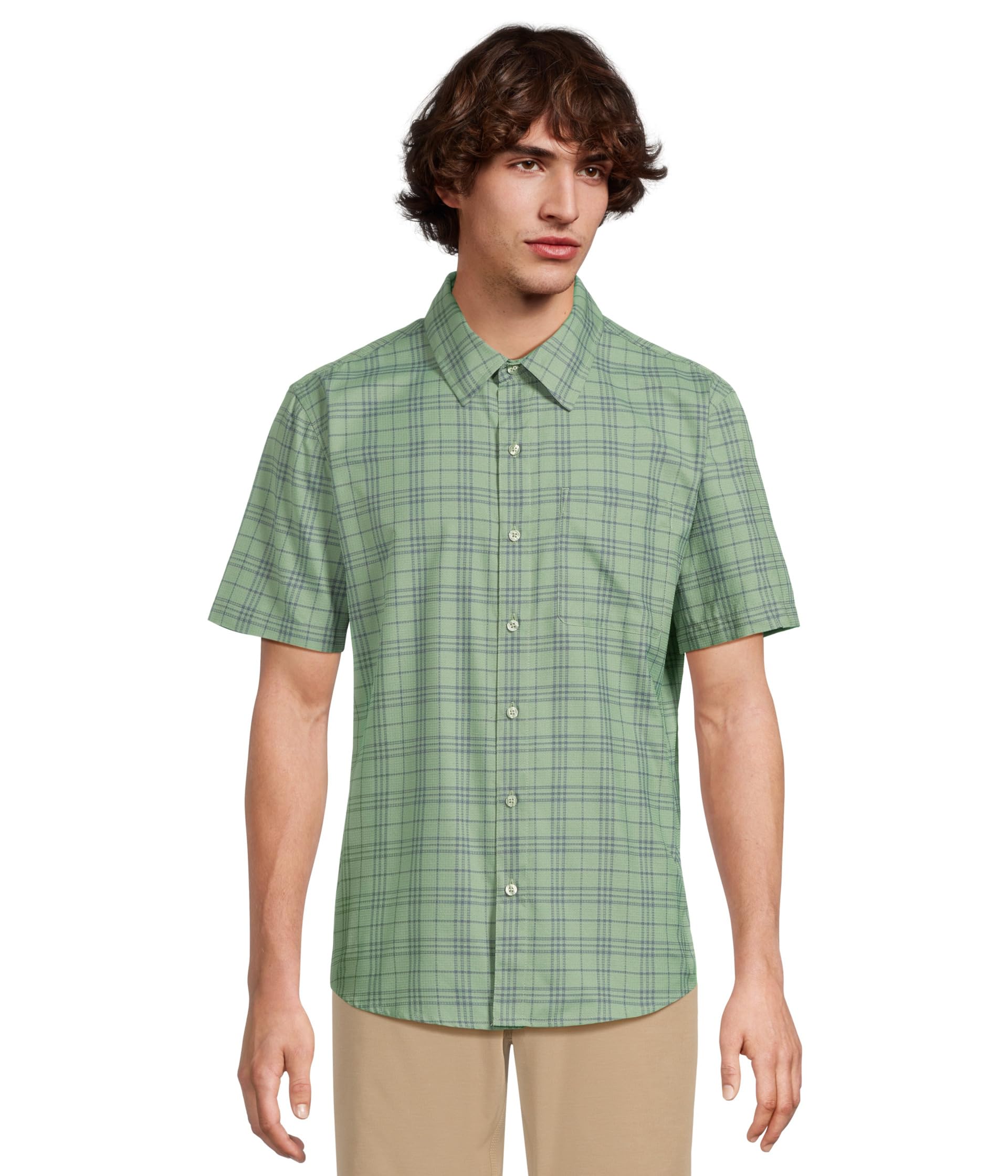 

Рубашка Marmot Airexchange Novelty Short Sleeve Shirt, Agate Green/Thunderhead