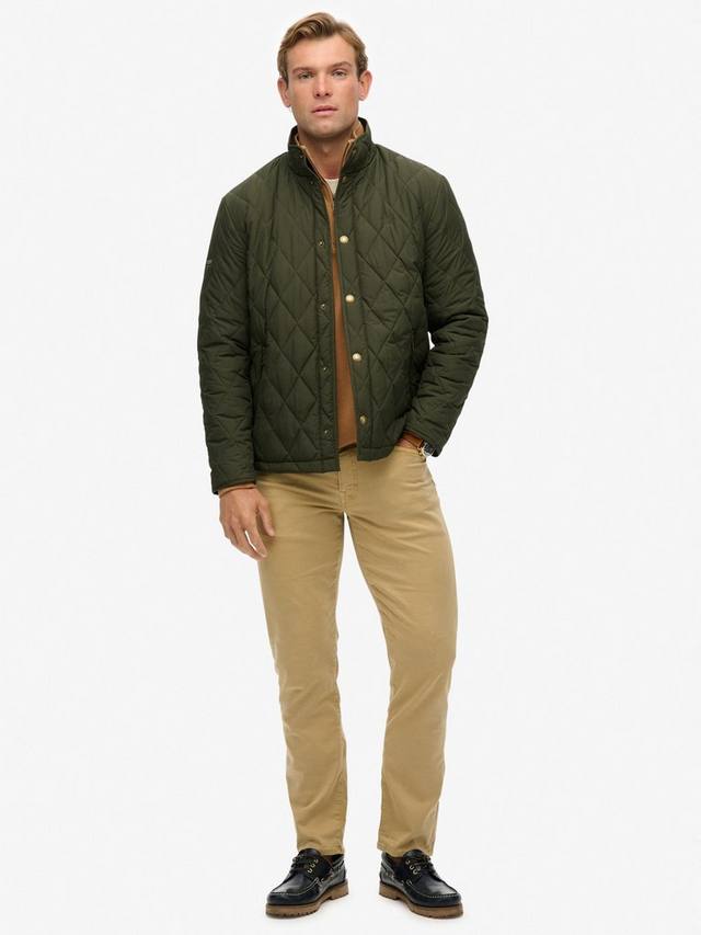 Стеганая куртка Estate Country Superdry, Olive Green — фото 3