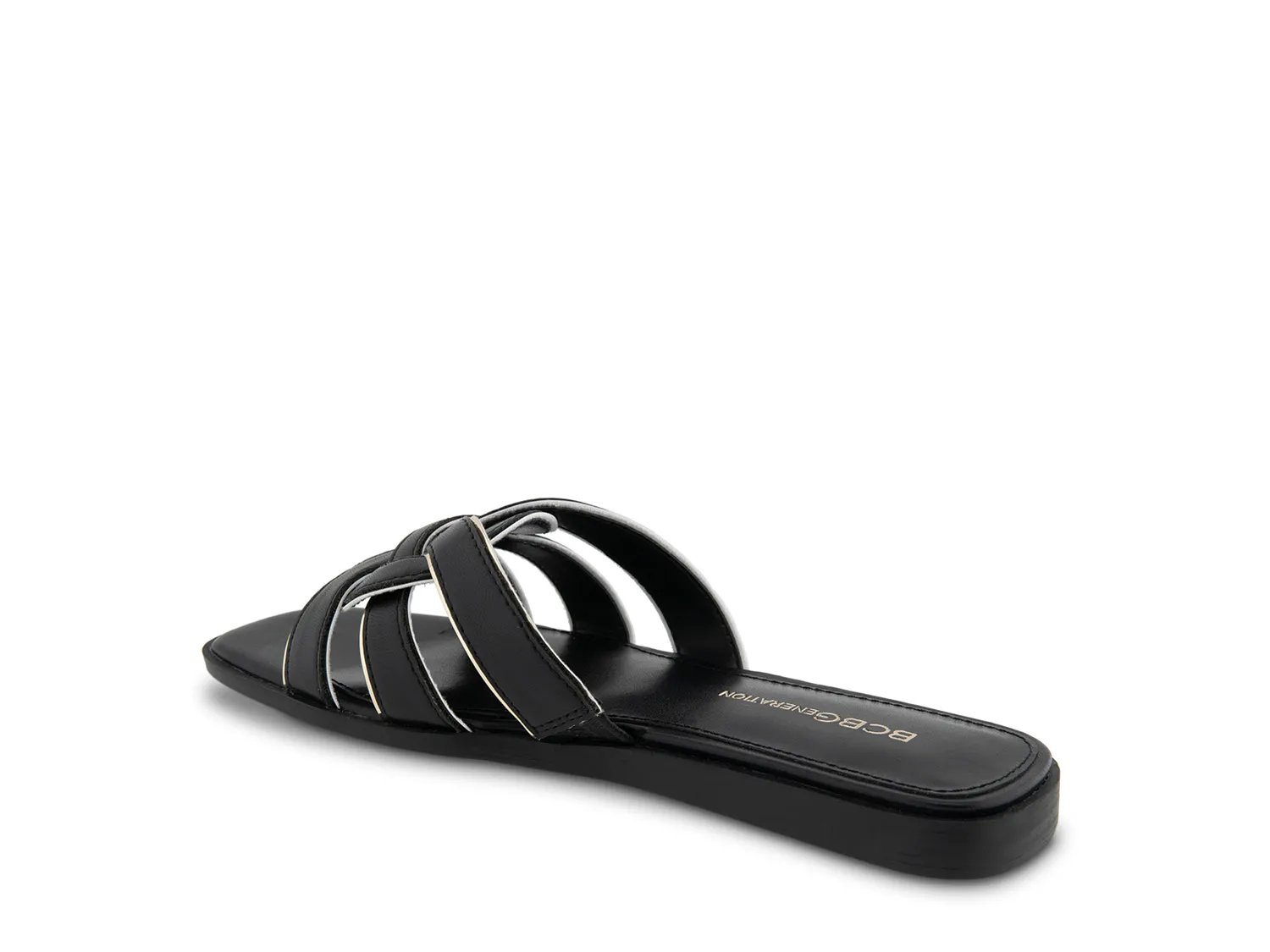 Сандалии BCBGeneration Meltem Sandal, Black/Gold Metallic Synthetic — фото 4