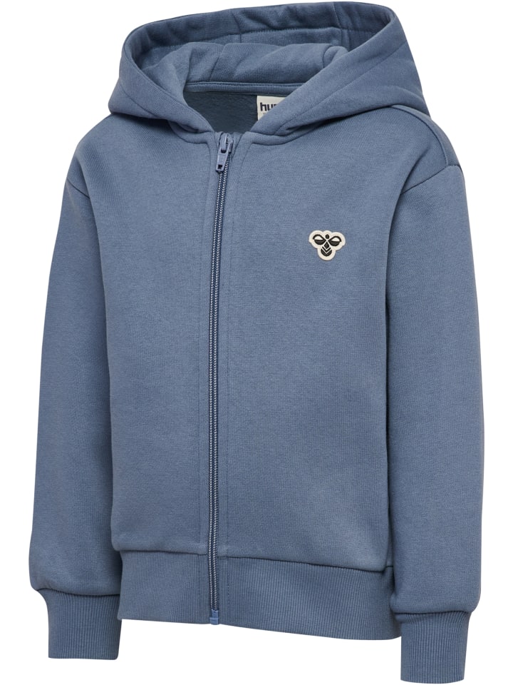 Толстовка Hummel Zip-Up Hoodie Hmljr Loose Kids в цвете FLINT STONE Hummel — фото 4
