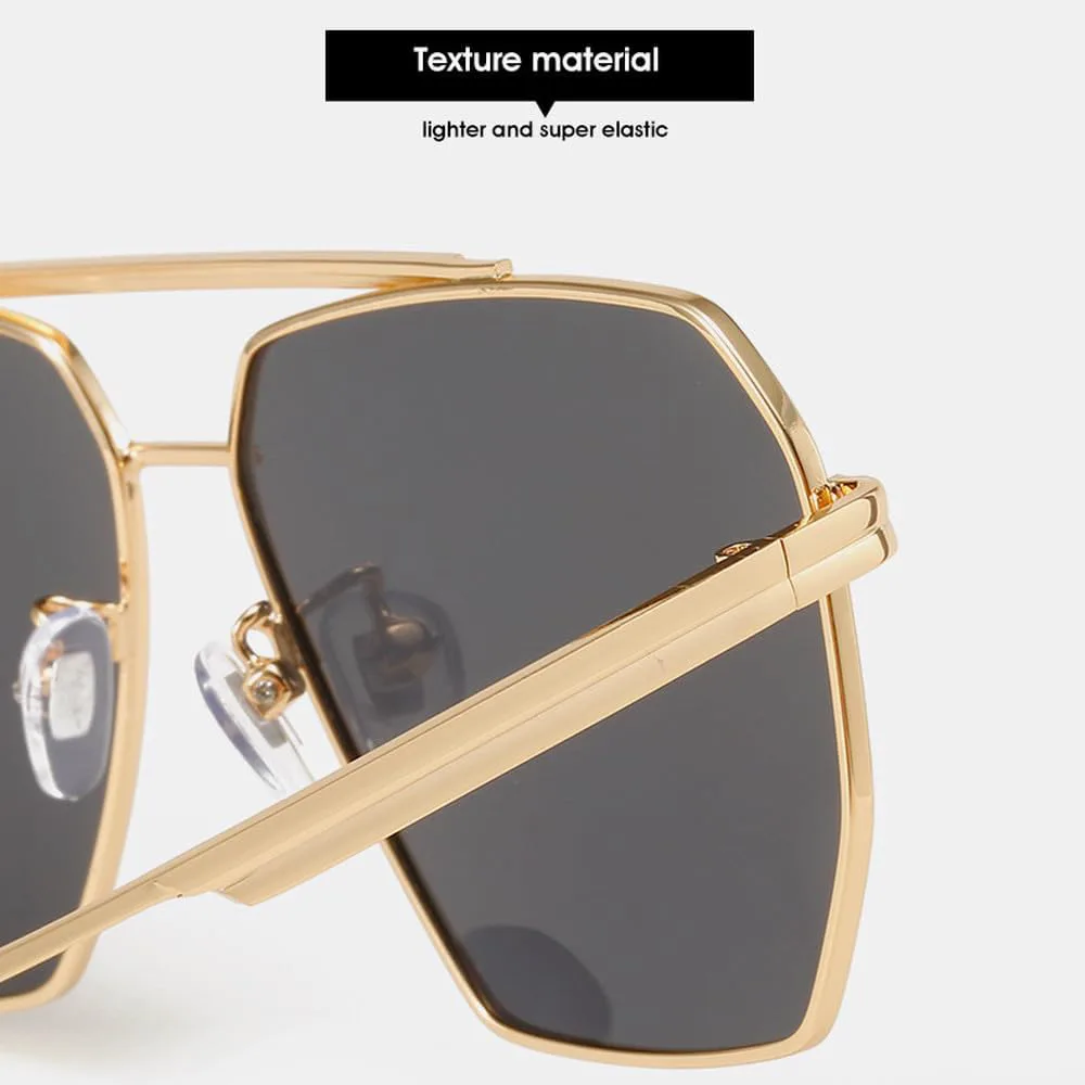 

Металлические солнцезащитные очки для мужчин и женщин, модные солнцезащитные очки, стильные очки для вождения, защита от УФ-излучения UV400 MTZJH, Silver Blue