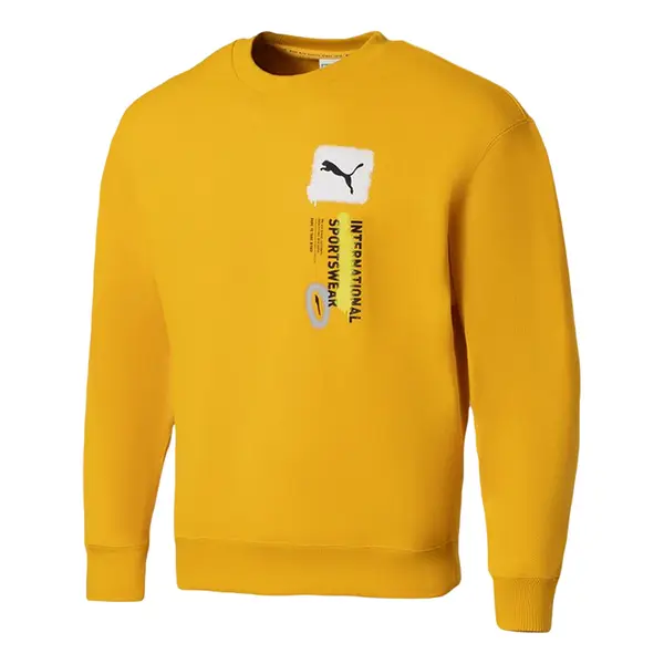 

Свитер logo international sportswear sweatshirt 'yellow' Puma, желтый