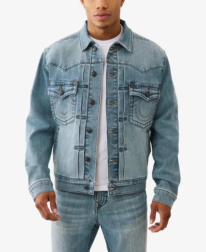 

Мужская джинсовая куртка оверсайз True Religion, синий