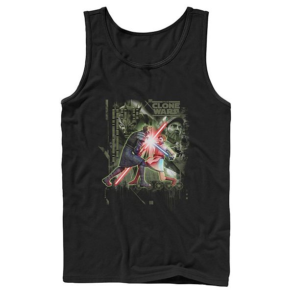 

Мужская футболка Star Wars: The Clone Wars Lightsaber Duel Licensed Character